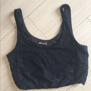 Floral Lace Crop Top